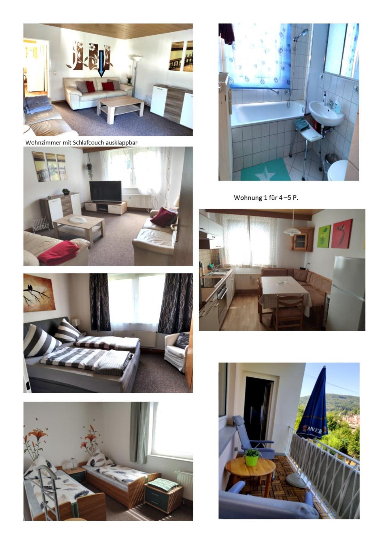 Ferienwohnung Christel Hirschhorn-Neckar Esterno foto